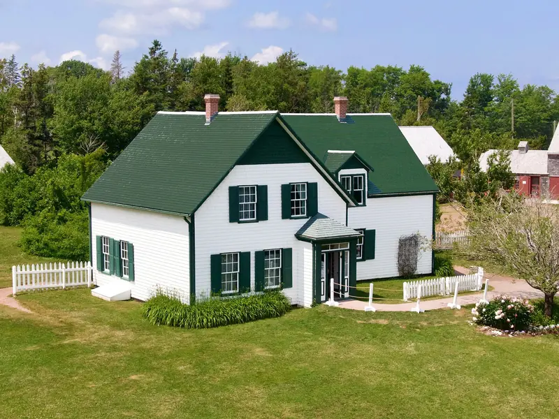Green Gables Heritage Place, the white farmhouse with green trim, in Cavendish